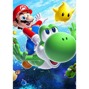 Anime Characters Mario 30x40cm(canvas) full round drill diamond painting