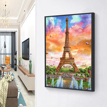 Load image into Gallery viewer, Eiffel Tower 30x40cm(canvas) full round drill diamond painting
