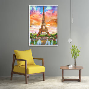 Eiffel Tower 30x40cm(canvas) full round drill diamond painting