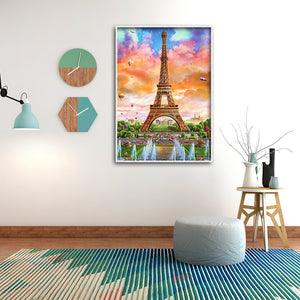 Eiffel Tower 30x40cm(canvas) full round drill diamond painting
