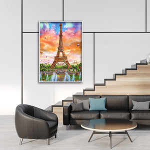 Eiffel Tower 30x40cm(canvas) full round drill diamond painting