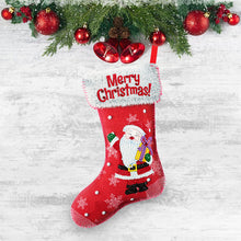 Load image into Gallery viewer, Christmas Stockings DIY Diamond Painting Mosaic Crafts Apple Candy Gift Bag
