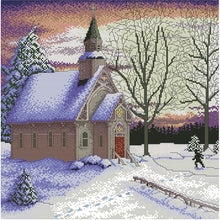 Load image into Gallery viewer, Scenery 41x41cm(canvas) Printed canvas 14CT 2 Threads Cross stitch kits
