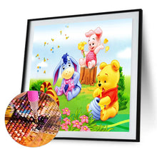 Load image into Gallery viewer, Cartoon Bear 30x30cm(canvas) full round drill diamond painting
