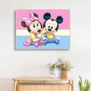 Cartoon Mouse 40x30cm(canvas) full round drill diamond painting
