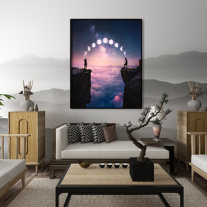 Canyon Moon Phase 30x40cm(canvas) full round drill diamond painting