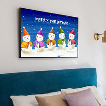 Load image into Gallery viewer, Christmas Snowman 40x30cm(canvas) full round drill diamond painting
