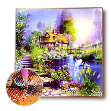 Load image into Gallery viewer, House 30x30cm(canvas) full round drill diamond painting
