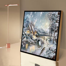 Load image into Gallery viewer, Snow House 30x30cm(canvas) full round drill diamond painting
