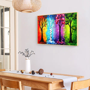 Four Seasons Tree 50x40cm(canvas) full round drill diamond painting
