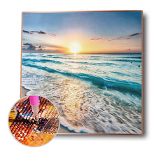 Load image into Gallery viewer, Sea Wave 30x30cm(canvas) full round drill diamond painting
