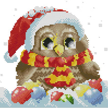 Load image into Gallery viewer, Animal Picture 25x22cm(canvas) Printed canvas 14CT 2 Threads Cross stitch kits

