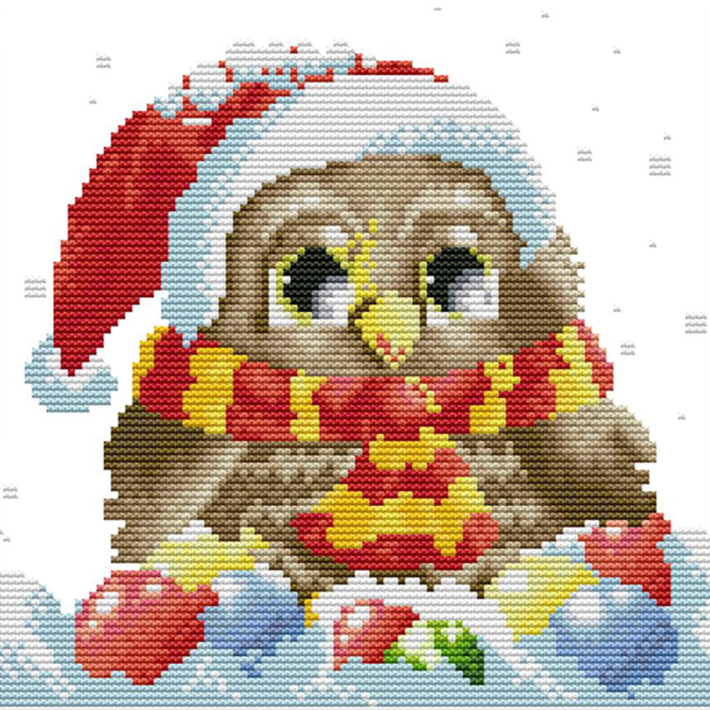Animal Picture 25x22cm(canvas) Printed canvas 14CT 2 Threads Cross stitch kits