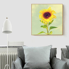 Load image into Gallery viewer, Positive Sunflower 30x30cm(canvas) full round drill diamond painting
