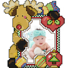 Load image into Gallery viewer, R946 Photo Frame 6 15x14cm(canvas) Printed canvas 14CT 2 Threads Cross stitch kits
