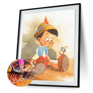 Pinocchio 30x40cm(canvas) full round drill diamond painting