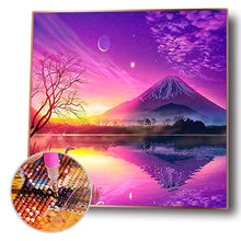 Load image into Gallery viewer, Purple Snow Mountain 30x30cm(canvas) full round drill diamond painting
