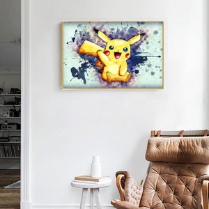 Cartoon Pokemon 40x30cm(canvas) full round drill diamond painting
