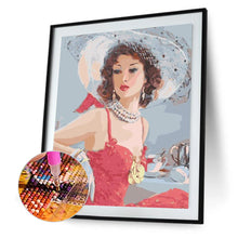 Load image into Gallery viewer, Women 30x40cm(canvas) full round drill diamond painting
