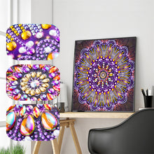 Load image into Gallery viewer, Mandala 30x30cm(canvas) special shaped drill diamond painting
