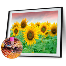 Load image into Gallery viewer, Sunflower 40x30cm(canvas) full round drill diamond painting
