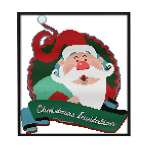 Merry Christmas 29*26cm(canvas) 14CT 2 Threads Cross Stitch kit