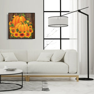 Sunflower Pumpkin 30x30cm(canvas) full round drill diamond painting