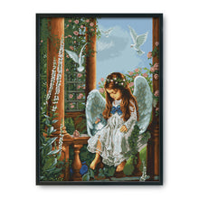 Load image into Gallery viewer, Angel of Love 75*62cm(canvas) 14CT 2 Threads Cross Stitch kit
