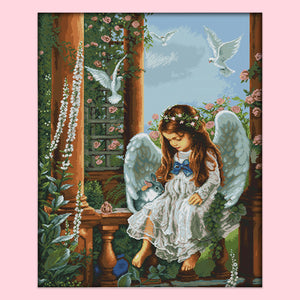 Angel of Love 75*62cm(canvas) 14CT 2 Threads Cross Stitch kit