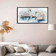 Load image into Gallery viewer, Swan 1 Wall 54*30cm(canvas) 14CT 2 Threads Cross Stitch kit
