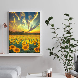Sunflower 30x40cm(canvas) full round drill diamond painting