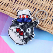 Load image into Gallery viewer, Hat Cat Beaded Embroidery Key Ring Car Backpack Pendant Handcraft (Y063)
