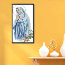 Load image into Gallery viewer, Virgin Mary 57*31cm(canvas) 14CT 2 Threads Cross Stitch kit
