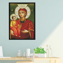 Load image into Gallery viewer, Virgin and Child 65*45cm(canvas) 14CT 2 Threads Cross Stitch kit
