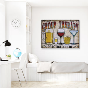 Beer Wine Glasses 40x30cm(canvas) full round drill diamond painting