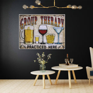 Beer Wine Glasses 40x30cm(canvas) full round drill diamond painting