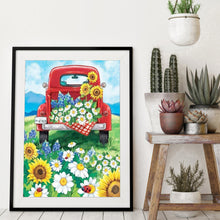 Load image into Gallery viewer, Car and Flower 30x40cm(canvas) full round drill diamond painting
