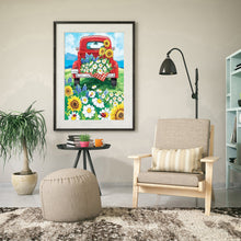 Load image into Gallery viewer, Car and Flower 30x40cm(canvas) full round drill diamond painting
