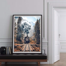 Load image into Gallery viewer, Train 30x40cm(canvas) full round drill diamond painting
