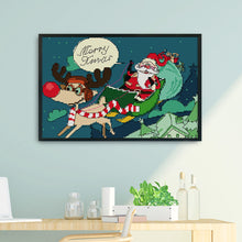 Load image into Gallery viewer, Merry Christmas 31*21cm(canvas) 14CT 2 Threads Cross Stitch kit
