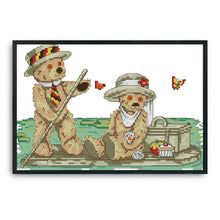 Load image into Gallery viewer, Cartoon 30*21cm(canvas) 14CT 2 Threads Cross Stitch kit
