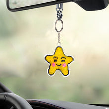 Load image into Gallery viewer, DIY Bead Embroidery Key Chain Cross Stitch Star Car Bag Pendant Handicraft
