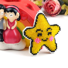 Load image into Gallery viewer, DIY Bead Embroidery Key Chain Cross Stitch Star Car Bag Pendant Handicraft

