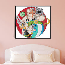 Load image into Gallery viewer, Cartoon 28*27cm(canvas) 14CT 2 Threads Cross Stitch kit
