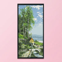Load image into Gallery viewer, F398 Sky Clouds 41*77cm(canvas) 14CT 2 Threads Cross Stitch kit
