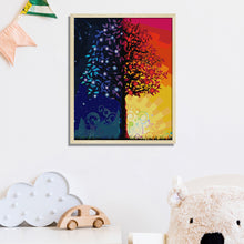 Load image into Gallery viewer, F485 Colorful Life Tree 55*62cm(canvas) 14CT 2 Threads Cross Stitch kit
