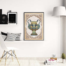 Load image into Gallery viewer, Ancient Vase Irregular 35x45cm(canvas) beautiful special shaped drill diamond painting
