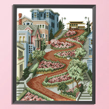 Load image into Gallery viewer, Street F890 28*33cm(canvas) 14CT 2 Threads Cross Stitch kit

