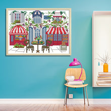 Load image into Gallery viewer, Street Scenery Landscape F731 5*17cm(canvas) 14CT 2 Threads Cross Stitch kit
