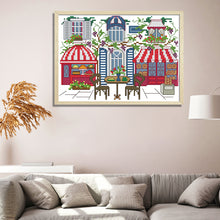 Load image into Gallery viewer, Street Scenery Landscape F731 5*17cm(canvas) 14CT 2 Threads Cross Stitch kit
